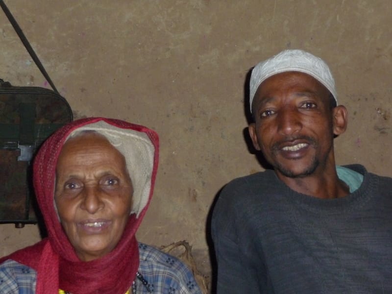 A woman and her son. Azarnat Berbere, Silte (one of the subgroups of ancient Hadiya) (1913)