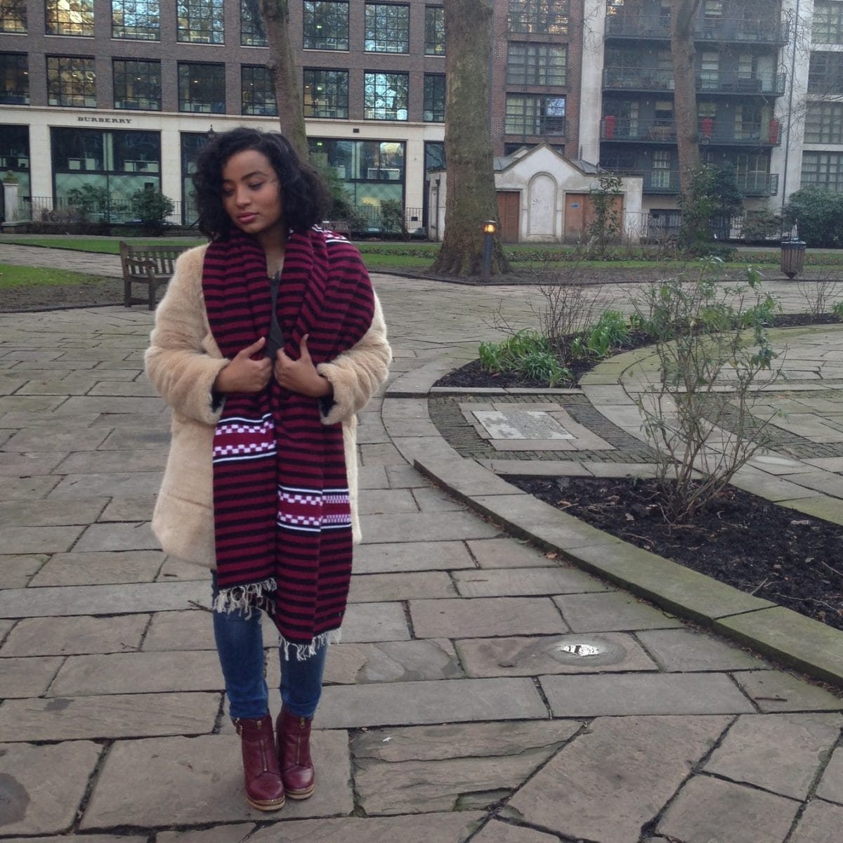 Hadiya Ethiopia: Hadiya scarf worn by model at styledbyafrica.com