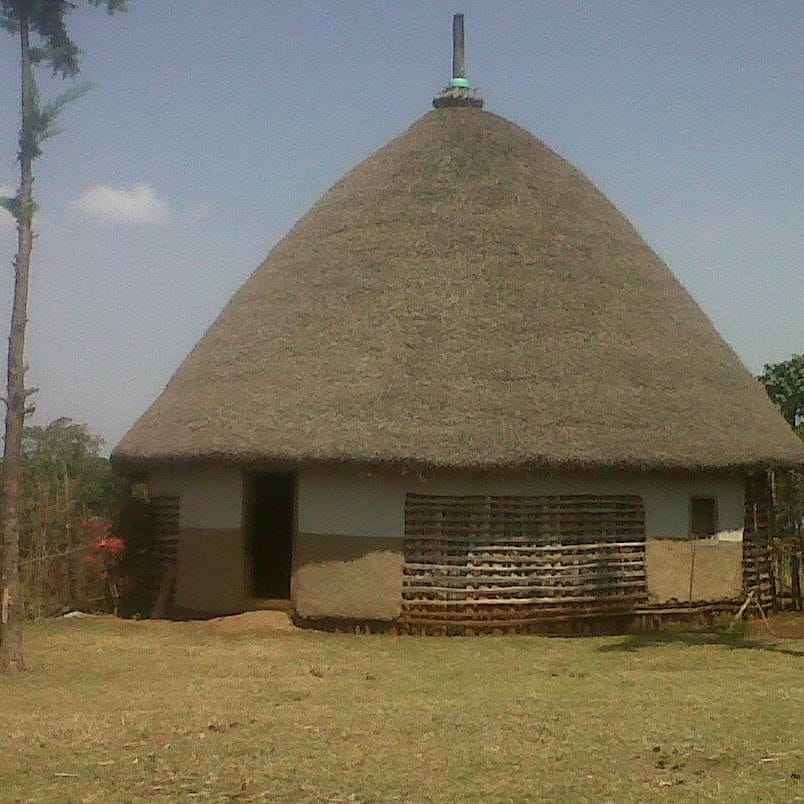 Hadiya Ethiopia: Typical traditional dwelling Feb 2015
