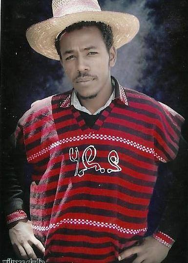 Hadiya Ethiopia: Portrait of Artist Kasahun Lema in Hadiya Shirt June 2014