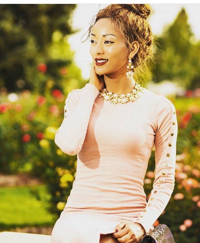Eden B Ashebo, a model in U.S. who hails from Hadiya community