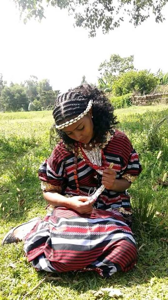 Hadiya Ethiopia: Hadiya Girl in Traditional Attire, Decoration, and Hairdo